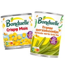 Bonduelle groenten, peulvruchten of minipacks
